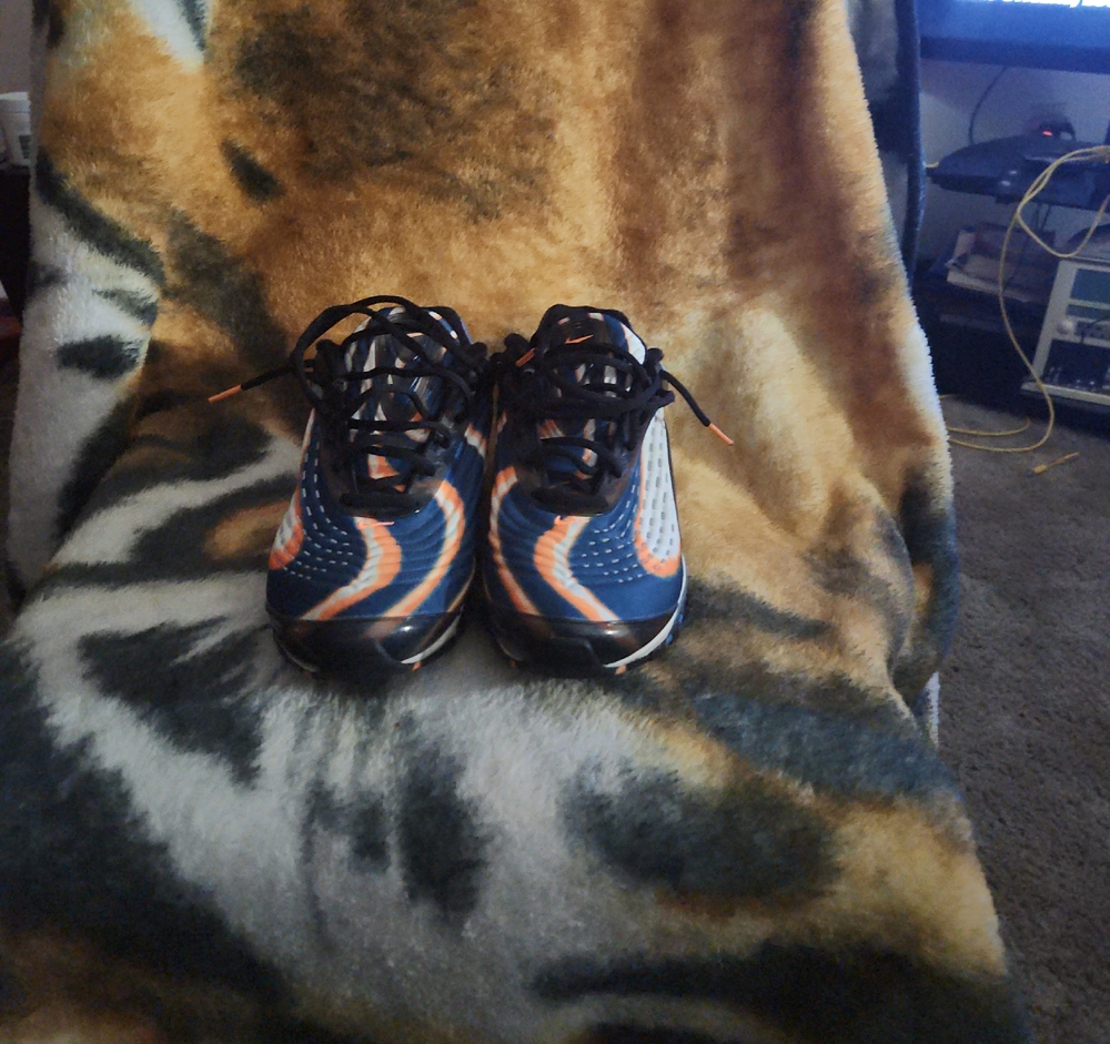 Nike Men's Sneakers in Blue and Orange